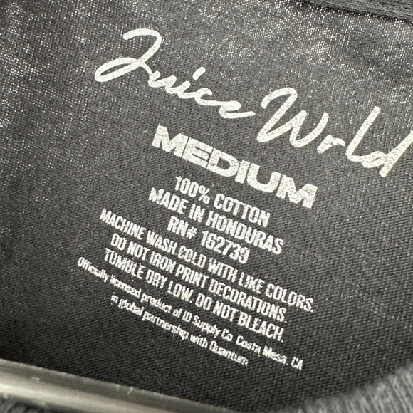 Vlone Juice Wrld Shirt Adult M Medium Black Tee - Picture 2 of 3